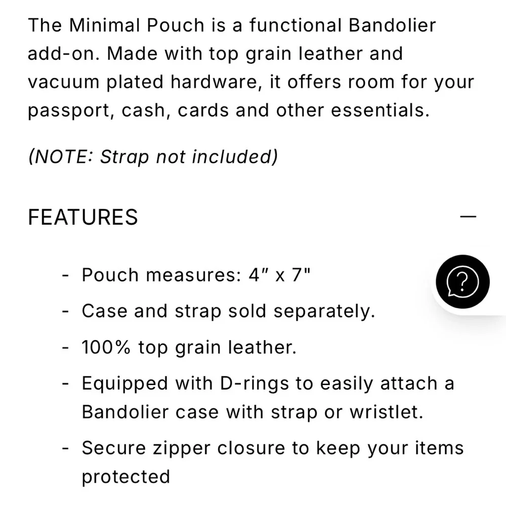 Bandolier Minimal Pouch And Strap
FLAT ZIP POUCH IN BLACK/SILVER - Picture 16 of 16